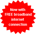 Now with broadband internet